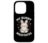 "My Bunny Meditates" - Coniglio a tema carino Custodia per iPhone 14 Pro