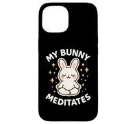 "My Bunny Meditates" - Coniglio a tema carino Custodia per iPhone 15