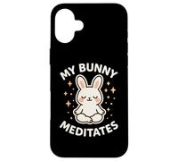 "My Bunny Meditates" - Coniglio a tema carino Custodia per iPhone 16 Plus