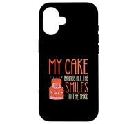 My Cake porta tutti i sorrisi al cortile - Funny Cake Bakers Custodia per iPhone 16