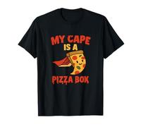 My Cape Is A Pizza Box - Divertente Grafica di Pizza Hero Maglietta