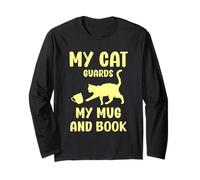 My Cat Custards My Tazza e Libro Humor Cats Maglia a Manica