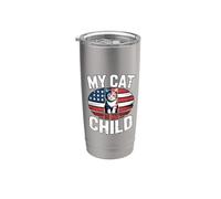 My Cat Is My Child Bicchiere termico in acciaio inox doppia parete