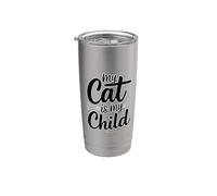 My Cat Is My Child Bicchiere termico in acciaio inox doppia parete