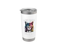My Cat Is My Child Bicchiere termico in acciaio inox doppia parete