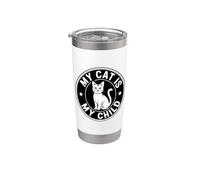 My Cat Is My Child Bicchiere termico in acciaio inox doppia parete