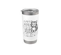 My Cat Is My Child Bicchiere termico in acciaio inox doppia parete