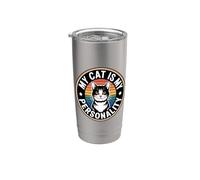 My Cat Is My Personality Bicchiere termico in acciaio inox doppia parete