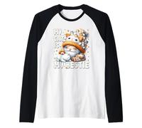 My Cat Ist My Bestie Cat Gnome Grandpa Graphic For Cat Mom Maglia con Maniche Raglan