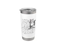 My Cat My Rules Bicchiere termico in acciaio inox doppia parete