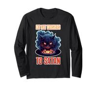 MY CAT WHISPERS TO SATAN Maglia a Manica