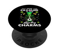 My Cavalier Is My Lucky Charm Dog St Patricks Day Dogs PopSockets PopGrip Adesivo