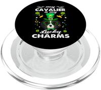 My Cavalier Is My Lucky Charm Dog St Patricks Day Dogs PopSockets PopGrip per MagSafe