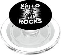 My Cello Rocks Musica divertente con scritta per orchestra Cellistin PopSockets PopGrip per MagSafe