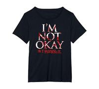 My Chemical Romance I'm Not Ok Maglietta, Donna Plus-Size, Nero, 2X
