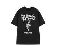 My Chemical Romance, maglietta nera a maniche corte, unisex, con stampa a rosa, per ragazzi e adulti, con logo della band, abbigliamento musicale rock, idea regalo per fan