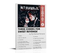 My Chemical Romance Three Cheers for Sweet Revenge, panno per pittura a olio, decorazione da parete, impermeabile, per bagno, cucina, dormitorio, poster staccabile, nessun residuo, facile da pulire
