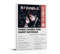 My Chemical Romance Three Cheers for Sweet Revenge, poster impermeabile, decorazione da parete per soggiorno, bagno, cucina, stampa moderna, multifunzionale, facile da pulire, regalo decorativo, 20 x