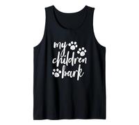 My Children Bark Dog Mama - Pennello per Amanti dei Cani, con Canotta