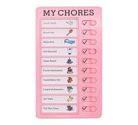 My Chores Checklist Board Portatile Pratico Regolabile Rimovibile Elder Daily Care Pad Carino per Donne Uomini Lavoro