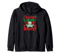 My Christmas Spirit Is Whisky Christmas Funny Bevitore Felpa con Cappuccio