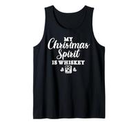 My Christmas Spirit Is Whisky Divertente Bere Vacanza Canotta