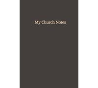 My Church Notes Black Hardcover: Sermon Notebook for Sunday, Midw nd Special Services