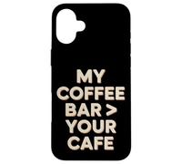 My Coffee Bar Il tuo caffè a casa Preparazione del caffè Custodia per iPhone 16 Plus