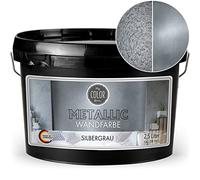 My COLOR Room Pittura murale metallizzata (grigio argento - 2500 ml) effetto - Colore creativo per decorazione da parete con effetto metallizzato per interni, colore decorativo Made in Germany