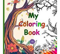 My Coloring Book, Children's Coloring Book Ages 5+, Easy and Complex Drawings for Coloring, with a Tracing Template