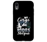 My Corgi Rides Shotgun, fantastica strega protettiva per Halloween Custodia per iPhone XR