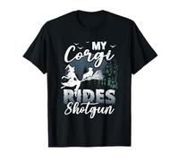 My Corgi Rides Shotgun, fantastica strega protettiva per Halloween Maglietta