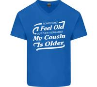 My Cousin Is Anziani 30th 40th 50th Compleanno Uomo Scollo A V T-Shirt