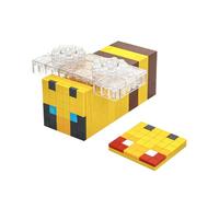 My Craft - Set per la costruzione di api in stile pixel, compatibile con accessori Lego 630, con Expression Swap, display in stile retrò, regalo per gli appassionati della natura e dei giochi (Fly 199