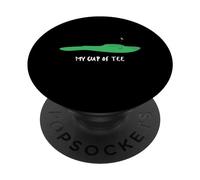 'My Cup of Tee' Funny Golf Tee with Golf Green for Golfers PopSockets PopGrip Adesivo