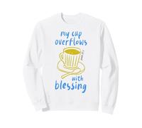 My Cup Overflows with Blessing Christian Faith Scripture Felpa