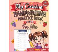 My Cursive Handwriting Practice Book for Mia: Fruits and Vegetables A to Z: Personalized Cursive Writing Workbook for Kids Ages 4-8 | Trace Letters, ... Penmanship, and Learn Through Fun Activities