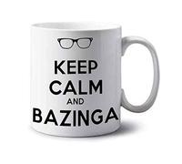 My Cust Tazza keep Calm and Bazinga Big bang theory personalizzata con nome ecc Idea regalo
