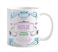 My Cust Tazza Mug Nomi Femminili, Significato del nome Matilde Onomastico Idea regalo compleanno