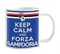 My Cust Tazza Mug personalizzabile Keep Calm e Forza blucerchiati Genova nel cuore, adatta a blucerchiati !