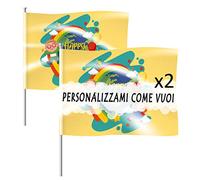 My Custom Style 2 Bandiere 150x250 Personalizzate, Alta qualità, con Passante