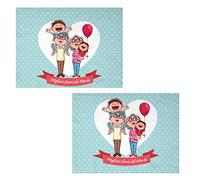 My Custom Style 2 Tovagliette#Nonni-Migliori Nonni 1#Cotone-MICR.50x30