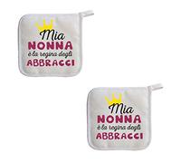 My Custom Style 2X Presine da Cucina#Nonni-Regina Abbracci#16,5x16,5