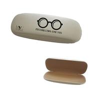 My Custom Style Astuccio Custodia Porta Occhiali Personalizzato, Colore Avorio