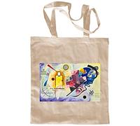 My Custom Style Borsa Shopper Cotone Beige#Arte-GialloRossoBlu Kandinsky# M70