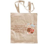 My Custom Style Borsa Shopper Cotone Beige#Nonni# M70