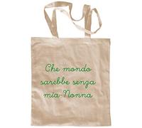 My Custom Style Borsa Shopper Cotone Beige#Nonni-Mia Nonna# M70