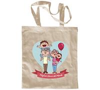 My Custom Style Borsa Shopper Cotone Beige#Nonni-Migliori Nonni 1# M70