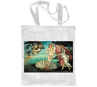 My Custom Style Borsa Shopper Cotone Bianca#Arte-Venere, Botticelli# M70