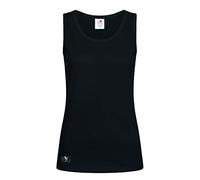 My Custom Style Canotta Canottiera Donna Cotone Nera Giromanica. Taglia XL
